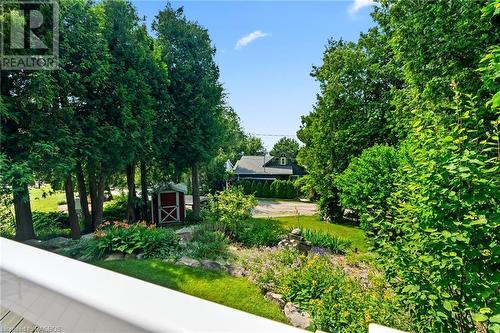 Landscaped backyard - 58 Victoria Street, Kincardine, ON - Outdoor