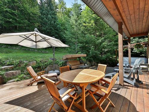 Patio - 2846 Crois. De La Falaise, Val-David, QC - Outdoor With Deck Patio Veranda With Exterior