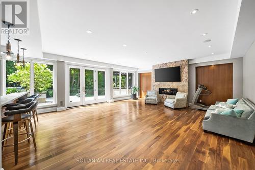 97 Post Road, Toronto, ON - Indoor Photo Showing Living Room With Fireplace