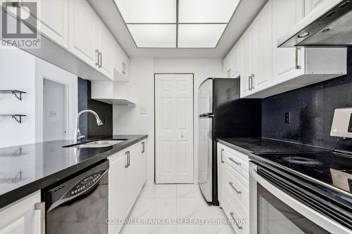 406 - 77 Harbour Square, Toronto (Waterfront Communities), ON - Indoor Photo Showing Kitchen With Double Sink