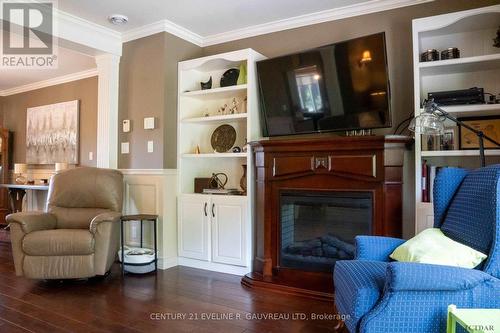 331475 Highway 11, Armstrong, ON - Indoor Photo Showing Living Room With Fireplace