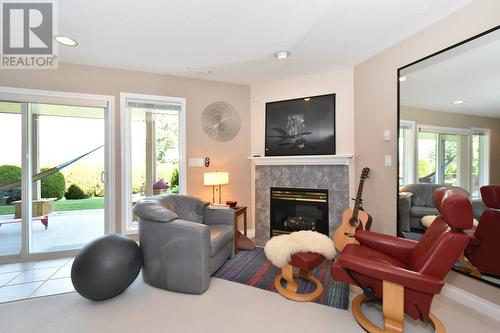 2675 Doebert Road, Blind Bay, BC - Indoor Photo Showing Living Room With Fireplace