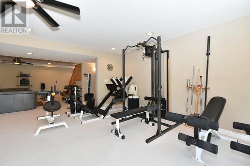 2675 Doebert Road, Blind Bay, BC - Indoor Photo Showing Gym Room