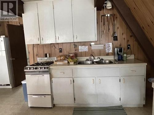 1 Big Pine Lake, Chapleau, ON - Indoor Photo Showing Kitchen With Double Sink