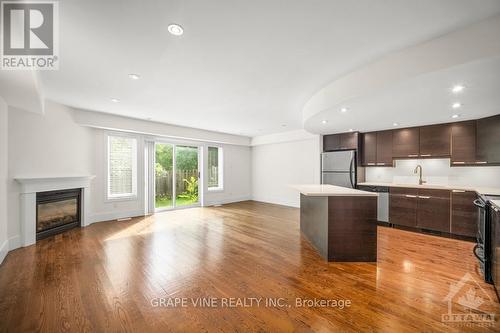 109 Montauk, Ottawa, ON - Indoor Photo Showing Kitchen With Fireplace