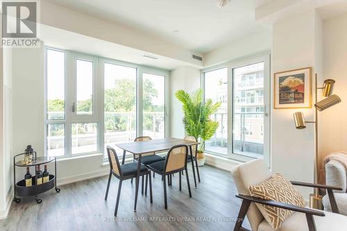 417 - 150 Logan Avenue, Toronto (South Riverdale), ON - Indoor Photo Showing Dining Room