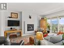 302 Upper Canyon Drive, Kelowna, BC  - Indoor Photo Showing Living Room With Fireplace 