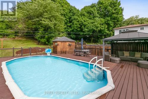 8 Sir Raymond Drive, Toronto (Guildwood), ON - Outdoor With Above Ground Pool With Deck Patio Veranda With Backyard