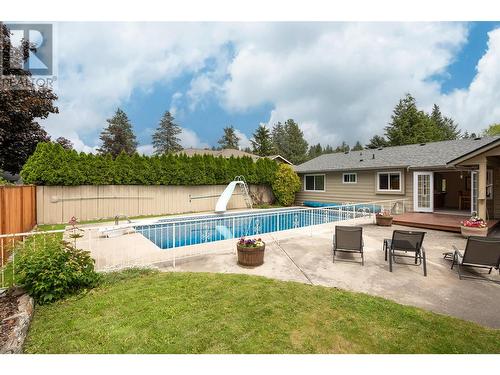 3132 Shannon Court, West Kelowna, BC - Outdoor With In Ground Pool With Deck Patio Veranda With Backyard