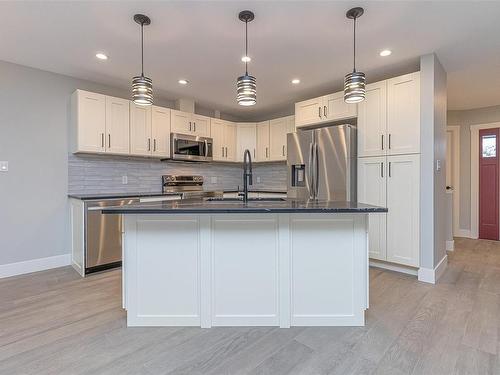 4019 Otters Close, Duncan, BC - Indoor Photo Showing Kitchen With Stainless Steel Kitchen With Upgraded Kitchen