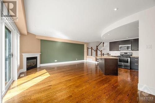 136 Montauk Private, Ottawa, ON - Indoor Photo Showing Kitchen With Fireplace