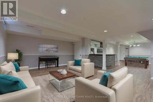 4320 Shelby Crescent, Mississauga (Rathwood), ON - Indoor Photo Showing Living Room With Fireplace