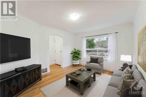 Photo digitally staged - 232 Holland Avenue, Ottawa, ON - Indoor Photo Showing Living Room