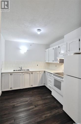 205 537 4Th Avenue N, Saskatoon, SK - Indoor Photo Showing Kitchen With Double Sink