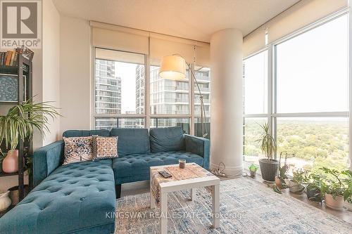 2405 - 30 Gibbs Road, Toronto (Islington-City Centre West), ON - Indoor Photo Showing Living Room