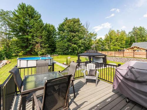 Patio - 207 Rue Des Pins, Roxton Falls, QC - Outdoor With Above Ground Pool