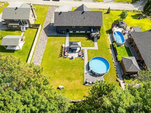 Overall view - 207 Rue Des Pins, Roxton Falls, QC - Outdoor With Above Ground Pool With View