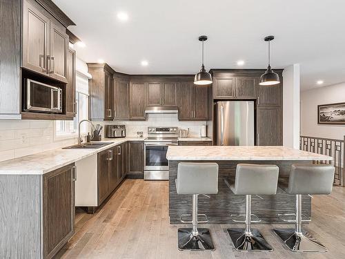 Cuisine - 207 Rue Des Pins, Roxton Falls, QC - Indoor Photo Showing Kitchen With Double Sink With Upgraded Kitchen