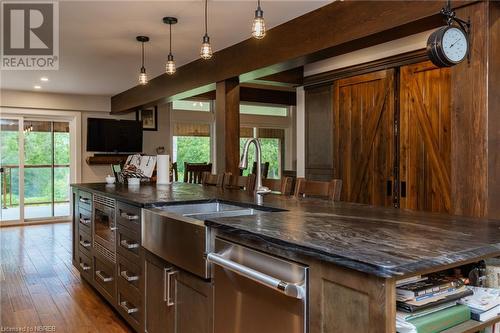 855 Highway 17 E, Bonfield, ON - Indoor Photo Showing Kitchen With Double Sink