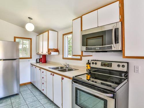 Cuisine - 360 Ch. Du Lac-St-Louis E., Saint-Zénon, QC - Indoor Photo Showing Kitchen With Double Sink