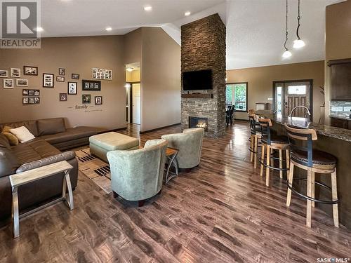 Holars Haven Acreage, Spy Hill Rm No. 152, SK - Indoor Photo Showing Living Room With Fireplace