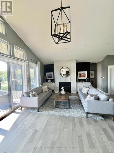 390 Brimley Road S, Alnwick/Haldimand, ON - Indoor Photo Showing Living Room With Fireplace