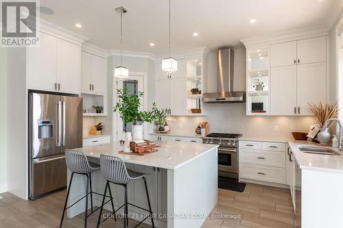 2386 Torrey Pines Way, London, ON - Indoor Photo Showing Kitchen With Double Sink With Upgraded Kitchen