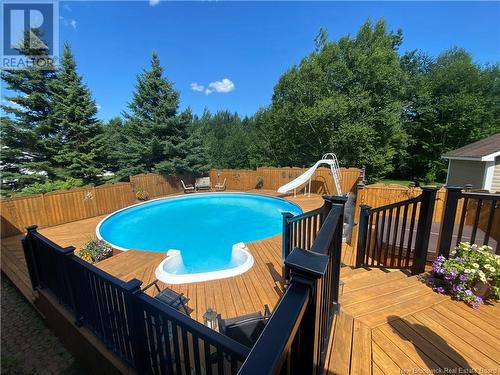 1060 Birchwood Drive, Bathurst, NB - Outdoor With Deck Patio Veranda With Backyard