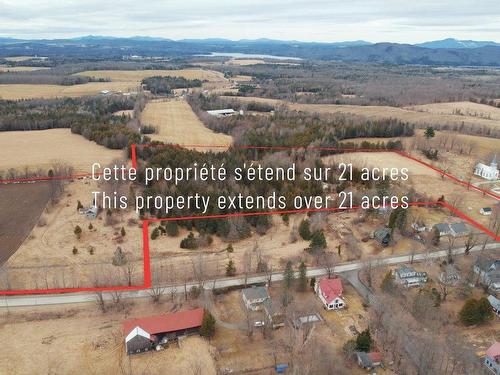 Aerial photo - 112 Rue Main, Hatley - Municipalité, QC - Outdoor With View