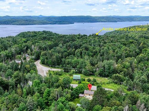 Aerial photo - 2100 Route 321, Lac-Simon, QC - Outdoor With Body Of Water With View