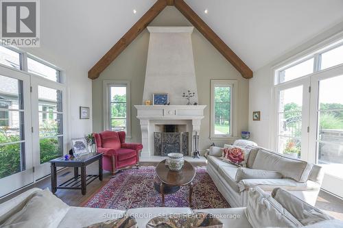 1011 Cherrygrove Drive, London, ON - Indoor Photo Showing Living Room With Fireplace