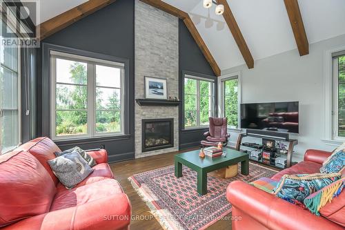 1011 Cherrygrove Drive, London, ON - Indoor Photo Showing Living Room With Fireplace