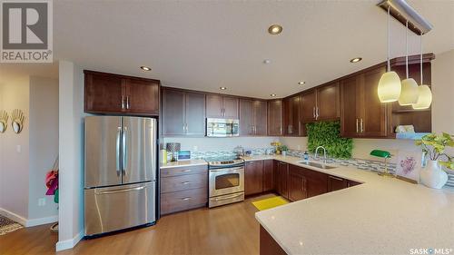 602 2300 Broad Street, Regina, SK - Indoor Photo Showing Kitchen With Stainless Steel Kitchen