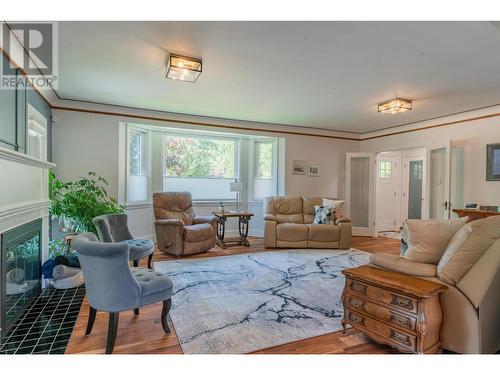 1101 Columbia  Avenue, Trail, BC - Indoor Photo Showing Living Room With Fireplace