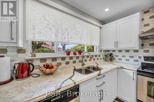 154 Gainsborough Road, Hamilton (Riverdale), ON - Indoor Photo Showing Kitchen With Double Sink