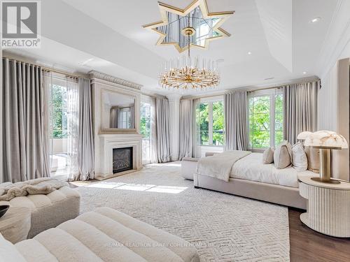 100 Ardwold Gate, Toronto (Casa Loma), ON - Indoor Photo Showing Bedroom With Fireplace