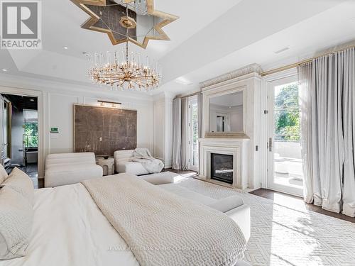 100 Ardwold Gate, Toronto (Casa Loma), ON - Indoor Photo Showing Bedroom With Fireplace