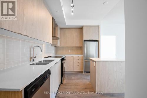 1101 - 55 Duke Street W, Kitchener, ON - Indoor Photo Showing Kitchen With Double Sink