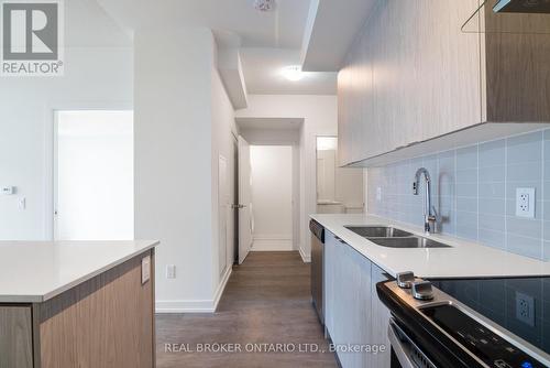 1101 - 55 Duke Street W, Kitchener, ON - Indoor Photo Showing Kitchen With Double Sink With Upgraded Kitchen