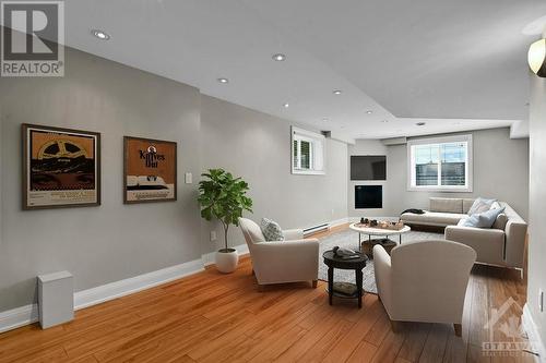 Basement - Media Room with fireplace - 1326 Kingston Avenue, Ottawa, ON - Indoor