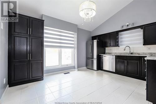 3206 Forest Glade Drive, Windsor, ON - Indoor Photo Showing Kitchen With Double Sink