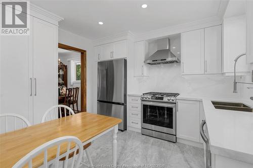 434 Bertha, Windsor, ON - Indoor Photo Showing Kitchen With Double Sink