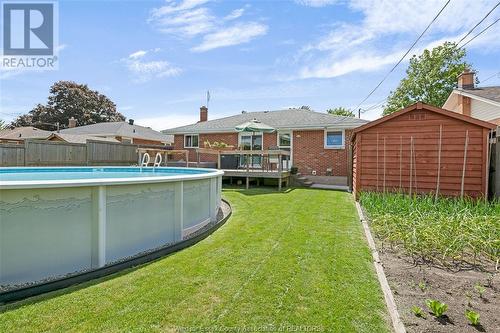 434 Bertha, Windsor, ON - Outdoor With Above Ground Pool