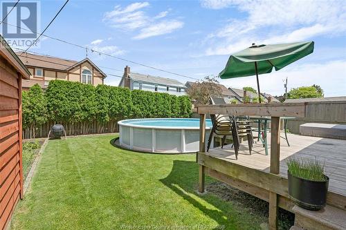 434 Bertha, Windsor, ON - Outdoor With Above Ground Pool With Backyard