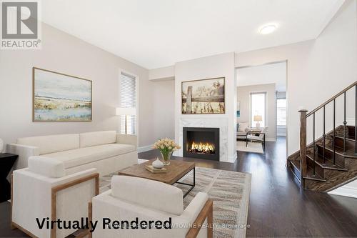 27 Gruenwald Gate, Brampton (Bram West), ON - Indoor Photo Showing Living Room With Fireplace