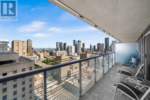 2403 - 386 Yonge Street, Toronto, ON - Outdoor With Balcony With View With Exterior