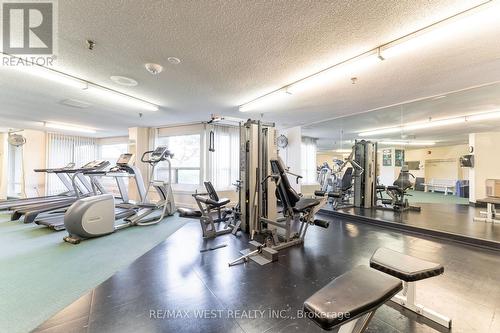 1404 - 475 The West Mall, Toronto, ON - Indoor Photo Showing Gym Room