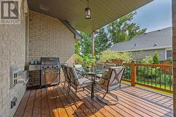 Covered portion of the back deck - 