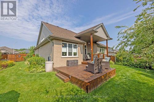 View of the house, from corner of the backyard - 190 Emery Street, Central Elgin (Port Stanley), ON - Outdoor With Deck Patio Veranda