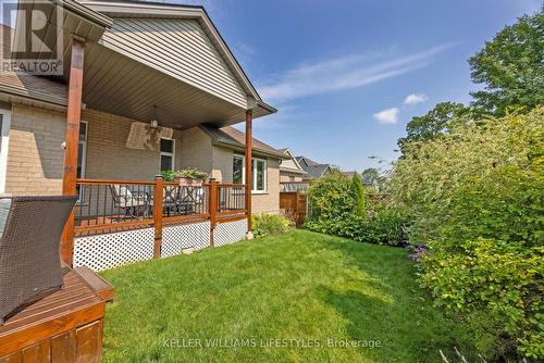 View of landscaped gardens and deck - 190 Emery Street, Central Elgin (Port Stanley), ON - Outdoor With Deck Patio Veranda